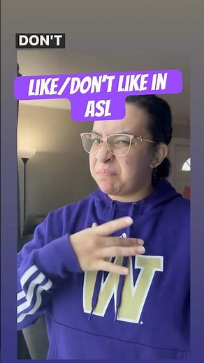 Learn how to sign Like and Don’t like in American Sign Language #asl #americansignlanguage