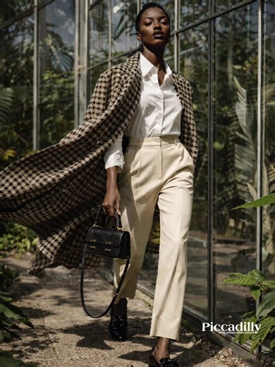 She moves with purpose. Crisp white. Tailored neutrals. A statement houndstooth layer that flows with every step. Finished with polished loafers and a structured black bag. Power dressing, refined. Shop the latest at Piccadilly ✨ 📍 Visit us at our stores: Fordsburg: 1724 Albertina Sisulu Rd | 011 838 5432 Pretoria: 177 Kgosi Mampuru St | 012 321 1305 Lenasia: 16 Gemsbok Ave | 011 852 6019 Polokwane: 65 Nelson Mandela Dr | 015 292 0171 Contact us: 📩 info@piccadilly.co.za 🔗 piccadilly.co.za #Pi