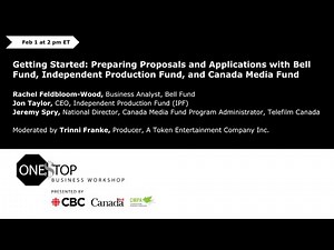Preparing applications with Bell Fund, Independent Production Fund, and Canada Media Fund