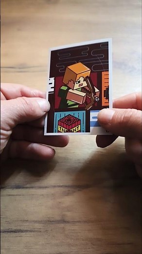 Opening Minecraft Sticker Packs #shorts #minecraft