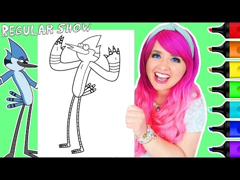 Coloring Mordecai Regular Show Coloring Page | Ohuhu Art Markers