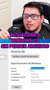 Como Actualizar Windows10 a Windows11 SIN Perder los Archivos y Programas. #computadoras #laptop #pc #windows11iso #tecnologia #computacion | PC fácil Digital