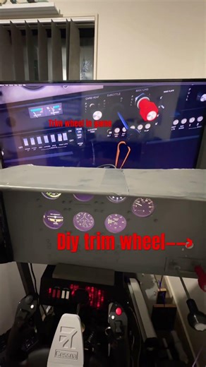 Diy Cessna 172 trim wheel for msfs