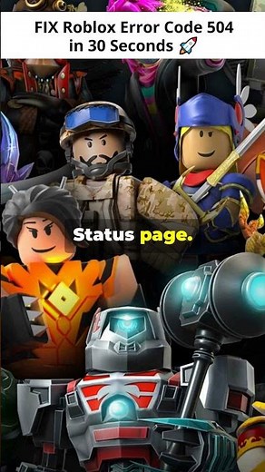 FIX Roblox Error Code 504 in 30 Seconds 🚀 #Roblox #error504 #robloxfix #RobloxError504 #servererror