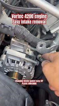 Easy way to remove intake manifold Chevrolet trailblazer / Isuzu ascender vortec 4200 engine #diy