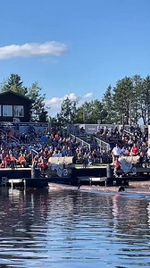 Neck and neck on the boom run! 🌊💨 Two Jills flying across the logs, racing for victory at the Lumberjack World Championships! | Lumberjack World Championships