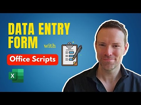 EASY Data Entry Form in Excel with Office Scripts