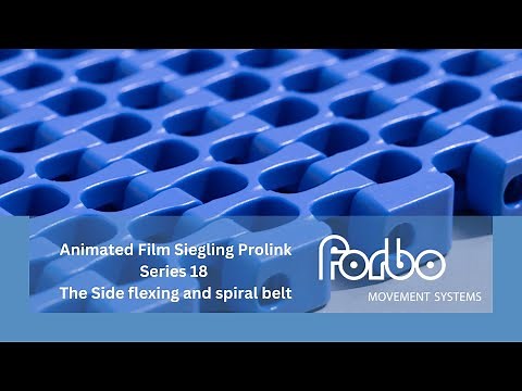 Animated Film Plastic Modular Belt Siegling Prolink Series 18
