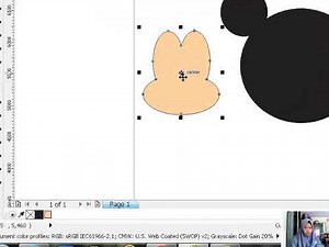 corel draw - mickey mouse