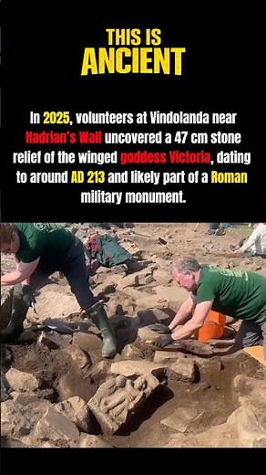Roman Winged Goddess Found at Hadrian’s Wall (Vindolanda Discovery)