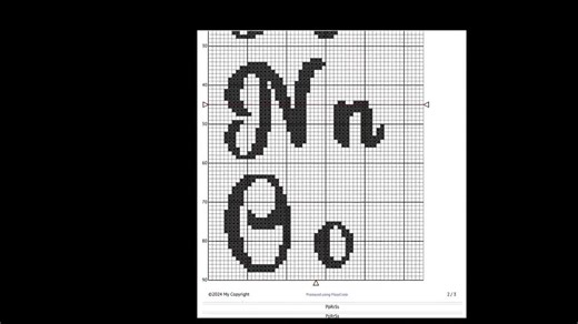 Cross Stitch Pattern PDF - Stitch Alphabet, Cross Stitch Font, Calligraphy Font, Custom Cross Stitch Letters, Counted Chart for Embroidery - Etsy