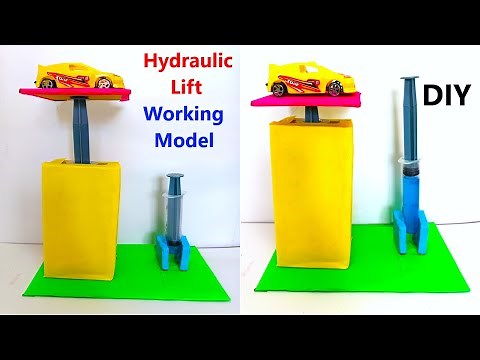 hydraulic lift working model for science project exhibition - diy - diypandit | DIY pandit