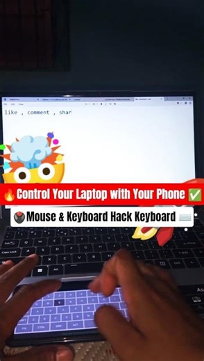 Control Your Laptop with Your Phone: Mouse & Keyboard Hack🤯🚀 #viral #shorts #windows #tips #pc