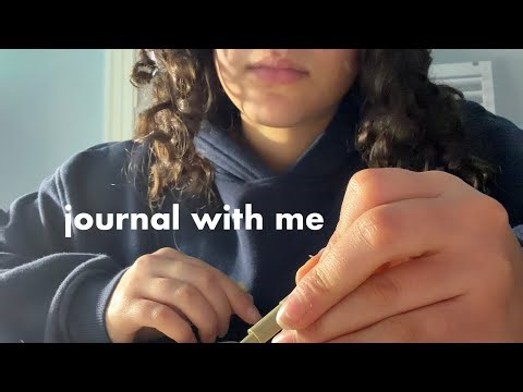 asmr journal with me (quiet writing sounds, lofi)