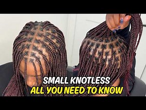 The Secret to SMALL Knotless Braids No One Tells You About | Part 3