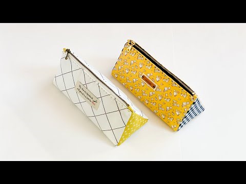 Triangle Pencil Case | Easy Pyramid Sewing Pouch
