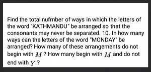 Find the total nufmber of ways in which the letters of the word... | Filo