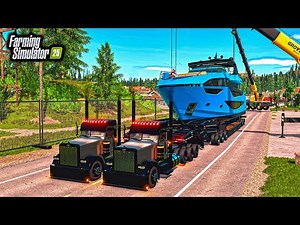 HEAVY HAULING 100ft YACHT! (TAKES 2 SEMIS AT ONCE!) | FS25