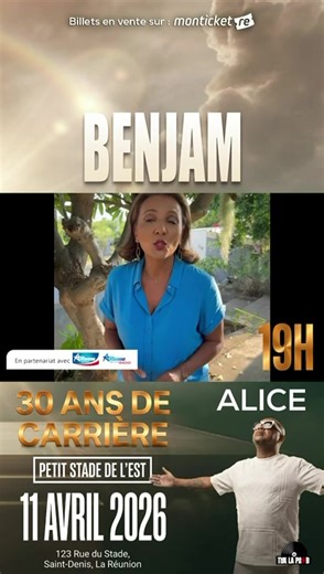BENJAM fête ses 30 ANS DE CARRIÈRE AU PETIT STADE DE L’EST - 19H - SAMEDI 11 AVRIL 2026 Plus de 4 HEURES de SHOW!! Un événement INRATABLE #Benjam #tozikalprod #stadedelest