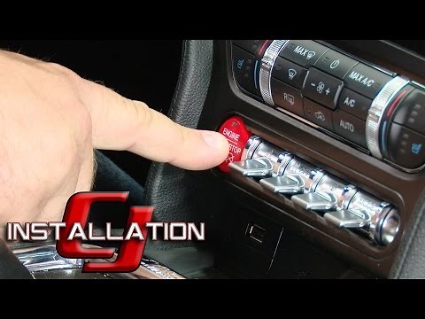 2015-2017 Mustang Ford Performance Red GT350/GT350R Push Button Engine Start/Stop Kit Installation