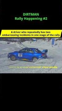 【There were two embarrassing incidents at the rally.】#automobile #rally #funny #subaru