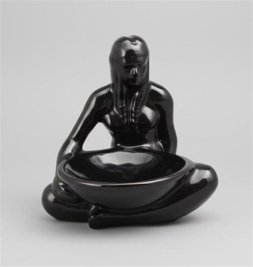 Frankoma Pottery Native American Maiden Bowl Maker Figurine - Etsy