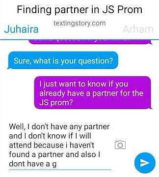 TEXT-TALK NOVEL (Finding Partner in JS Prom)