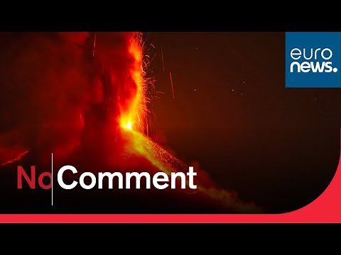 Dramatischer Ausbruch des Ätna in der Nacht auf den 18. Februar 2021