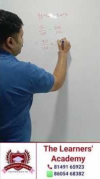 Learn Percent Division in 60 Seconds! | Fun Math Trick by The Learners’ Academy