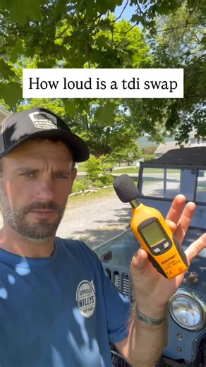 Seth Hensler on Instagram: "🔊 How loud is my tdi swapped Willys Cj3a? Know we know! Comment if you want me to test my other jeeps. #tdiswap #dieseljeep"
