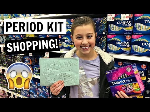 PERIOD KIT SHOPPING VLOG WITH MY MOM | WHAT TO BUY FOR YOUR FIRST PERIOD!