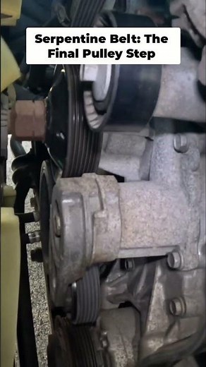 Engine Belt Trick: Quick & Easy Installation Hack! #shorts