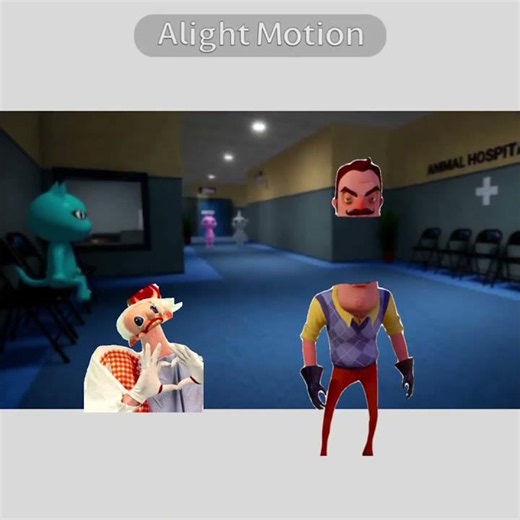hello neighbor and ratafak rapping (real footage ⚠️) #ytshorts #helloneighbor #ratafak #tiktok