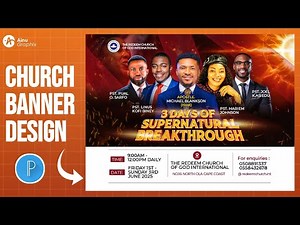 Design a Powerful Church Banner with PixelLab | Easy Mobile Graphic Design Tutorial