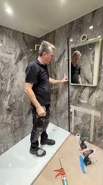 How to fit your New glass shower panel ￼#Shower #ShowerScreen