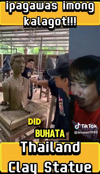 clay statue in thailand