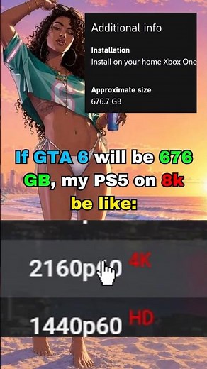 GTA 6 at 8K on PS5 be like #gta6size #gta6mapsize #gta6preorder