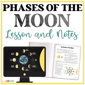 Phases of the Moon Lesson and Guided Notes - Moon Phases Worksheet