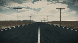 Download road video animation footage of large highway landscape background views for free