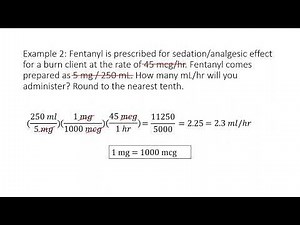 Dosage Calculations using Dimensional Analysis involving One Conversion