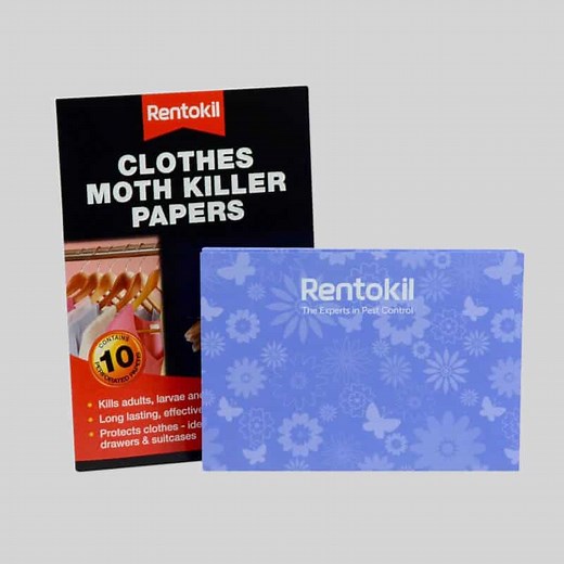 Rentokil Clothes Moth Killer Papers - 10 Pieces For Ultimate Moth Protection