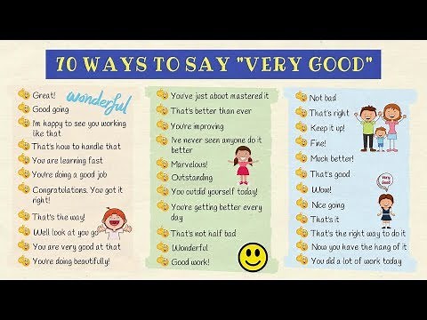 Stop Saying VERY GOOD! 70 Different Ways to Say "VERY GOOD" in English