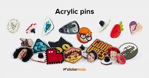 Custom pins | Free shipping | Sticker Mule