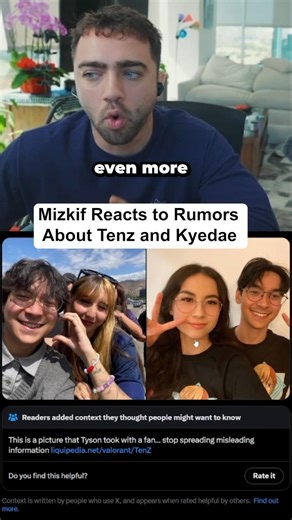 Mizkif Reacts to Rumors About TenZ and Kyedae😮😭