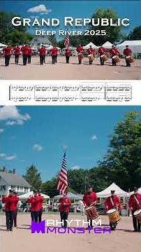 #drummers , Can you play these Monster beats? 🥁😈 #fifeanddrum #drumming #drumcorps Grand Republic 🔥