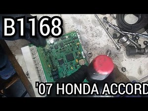 B1168 2007 Honda accord no communication