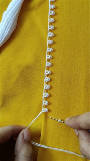 #embroidery #beginnersstitch #borderstitch #handembroidery #diynstitch #loopstitch #crochet