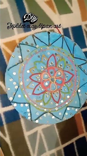 🥰Wall hanging||making molded clay#shorts #shortsfeed #craft #craftideas