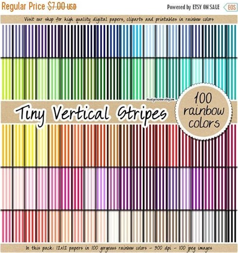 100 SEAMLESS Vertical Stripes Digital Paper Tileable Digital Paper Rainbow Stripes Pattern Printable Background Pastel Digital Paper - Etsy