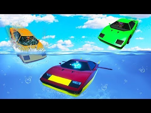 RACING UNDERWATER SUPERCARS!? (GTA 5 Funny Moments)